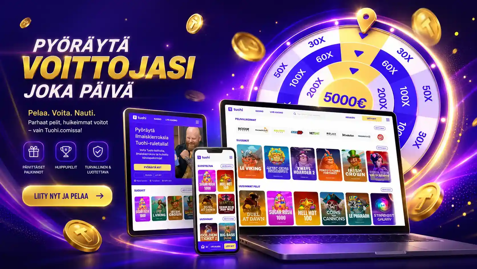 Nettikasinon pelivalikoima eri laitteilla ja voittomahdollisuudet